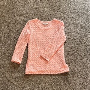 Philosophy Pink Textured Knit Blouse